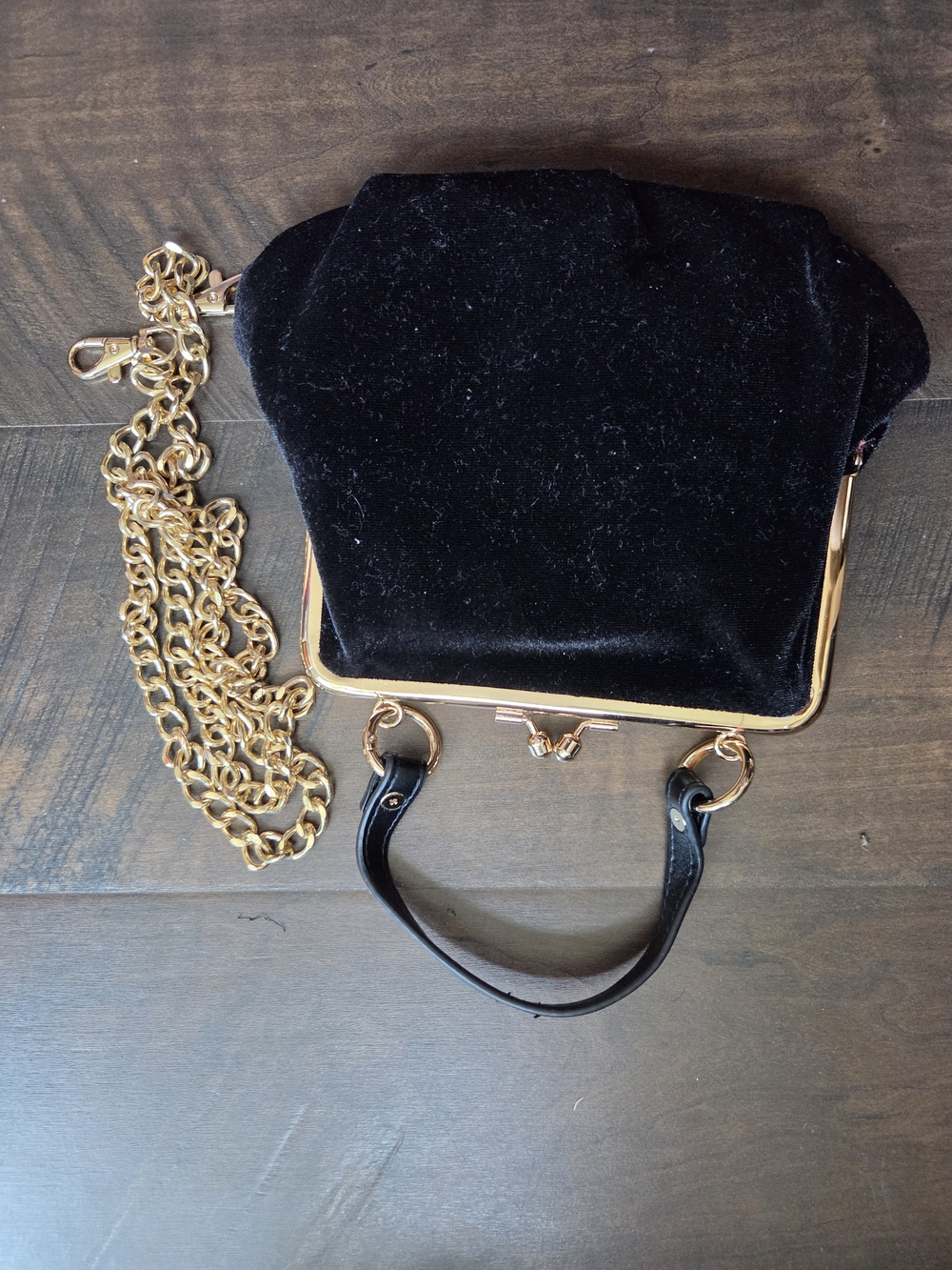 Vivienne Westwood Black Velvet Top-Handle Evening Bag - Picture 5 of 6